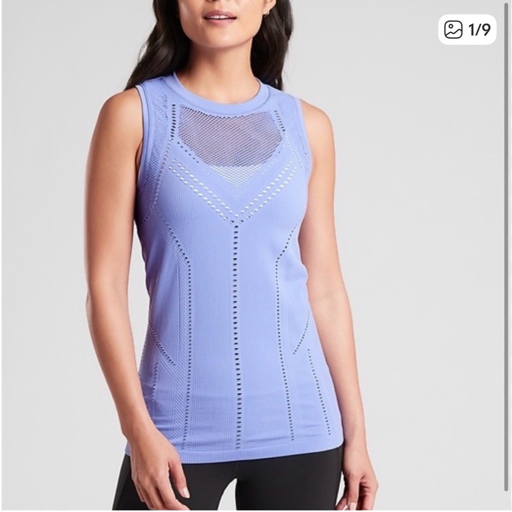 Athleta Periwinkle Sleeveless Tank Top